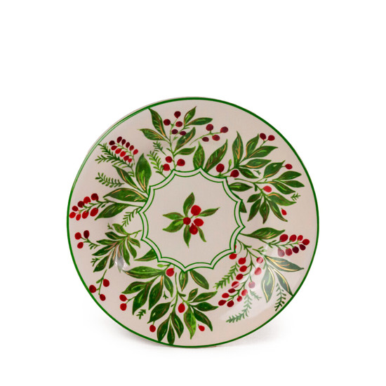 Imagem PRATO DE SOBREMESA DE BERRIES VERMELHAS DE CERÂMICA 20CM - CERÂMICA LUIZ SALVADOR
