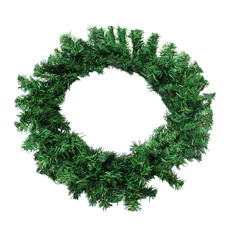 Imagem de GUIRLANDA NATALINA DECORATIVA VERDE EM PLÁSTICO E METAL 45CM - GRILLO - Grillo Ltda