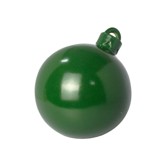 Imagem BOLA NATALINA VERDE DECORATIVA DE MESA DE PEDRA NATURAL 17X15X15CM - ÁRMAZEM DECOR