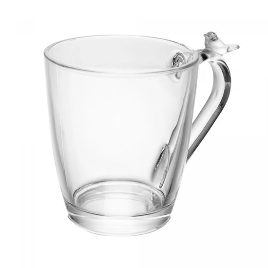 Imagem CANECA BIRD 300ML DE CRISTAL 11X13X8CM - WOLFF