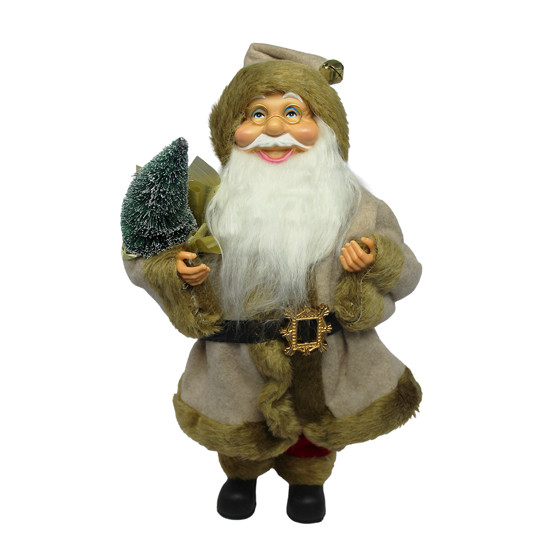 Imagem PAPAI NOEL DECORATIVO DE POLIÉSTER E PLÁSTICO 40X24X10CM - GRILLO