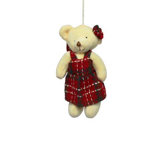 Imagem URSINHA DE PELÚCIA DECORATIVA PARA PENDURAR 15X9X6CM - GRILLO