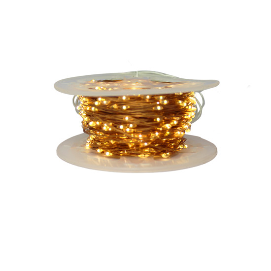 Imagem CORDÃO 1000 LEDS FIO DE FADA 100M BIVOLT LUZ FIXA BRANCO QUENTE - GRILLO