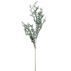 Imagem de HASTE DECORATIVA DE BERRIES PEROLADAS AZUL 60CM DE PLÁSTICO - GRILLO - Grillo Ltda