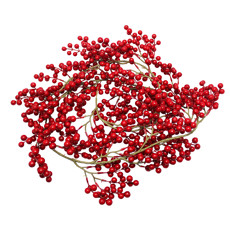 Imagem de FESTÃO NATALINO DECORATIVO DE BERRIES VERMELHAS 175X10CM - GRILLO - Grillo Ltda