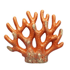 Imagem de CORAL DECORATIVO LARANJA DE CERÂMICA 24X28X3CM - LUCATTI - Lucatti Artes E Decoracoes Ltda
