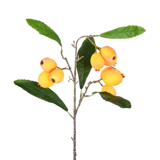 Imagem HASTE DECORATIVA DE NESPEREIRA AMARELA 54X20CM - GRILLO