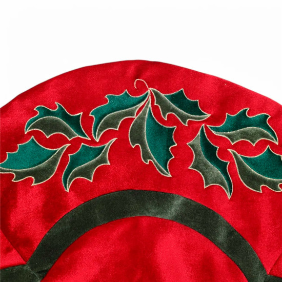 Imagem SAIA AVELUDADA PARA ÁRVORE DE NATAL EM POLIÉSTER 120CM - CROMUS