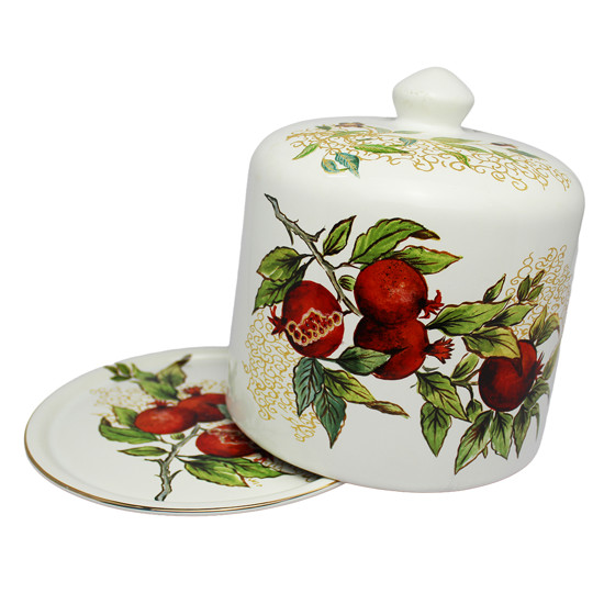 Imagem PORTA PANETONE DE CERÂMICA COM CÚPULA 19X21X21CM - SCALLA CERÂMICA