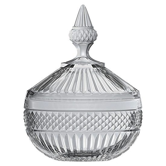 Imagem POTICHE COM TAMPA DECORATIVO DE CRISTAL 16,7X12X12CM - L'HERMITAGE