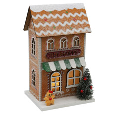 Imagem de CASINHA NATALINA DECORATIVA COM LED 17X10,5X9CM - TOKDACASA - Cromus Embalagens Ind E Com Ltda