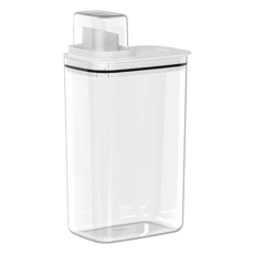 Imagem de DISPENSER BRANCO PARA SABÃO LÍQUIDO 2,3L LINHA FLOW 26,7X15X10CM - OU - Martiplast Industria E Comercio De Plast