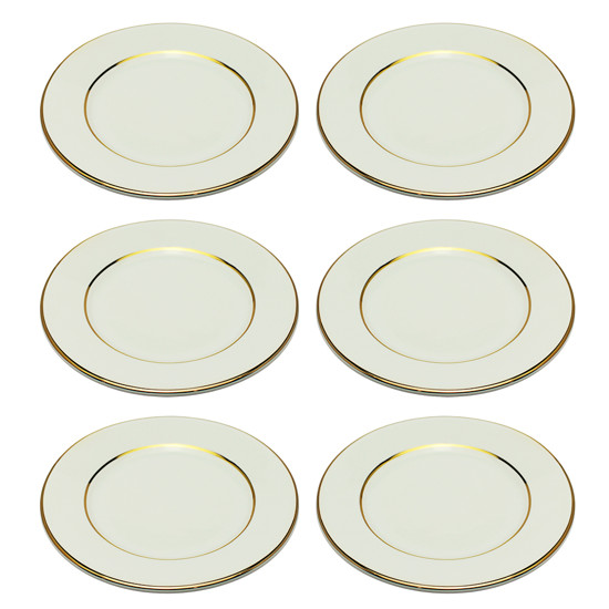 Imagem CONJUNTO 6 PRATOS DESIRRÉ DE CERÂMICA PARA PÃO 15CM - SCALLA CERÂMICA