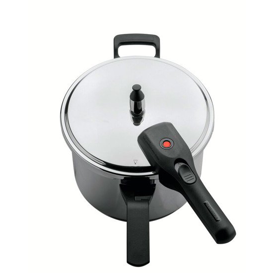 Imagem PANELA DE PRESSÃO BRAVA 6L EM AÇO INOX FUNDO TRIPLO - TRAMONTINA