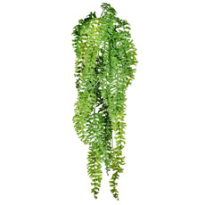 Imagem de PENDENTE DECORATIVO DE SAMAMBAIA VERDE DE PLÁSTICO 100X35X35CM - GRILLO - Grillo Ltda