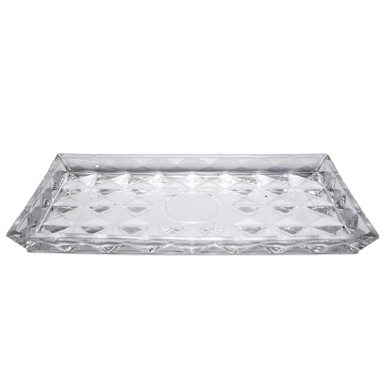 Imagem CENTRO DE MESA DECORATIVO DE VIDRO 3X34,5X17CM - ADELY CRYSTAL