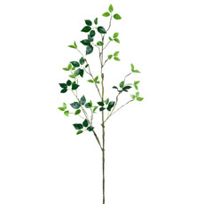 Imagem de GALHO ARTIFICIAL MOLDÁVEL COM FOLHAS VERDES 112X41CM - GRILLO - Grillo Ltda