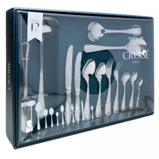 Imagem de FAQUEIRO 101 PEÇAS DE AÇO INOX COM CAIXA LITOGRAFADA CROISÉ - WOLFF - Rojemac Impotacao E Exportacao Ltda