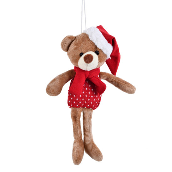 Imagem URSO NATALINO PARA PENDURAR DE POLIÉSTER 24X13X6CM - GRILLO