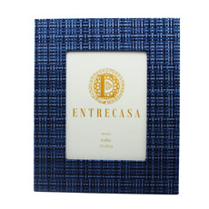 Imagem de PORTA RETRATO RETANGULAR DECORATIVO DE MDF AZUL 15X20CM - ENTRECASA - Inverno Verao Comercio De Modas E Decoracao Eireli