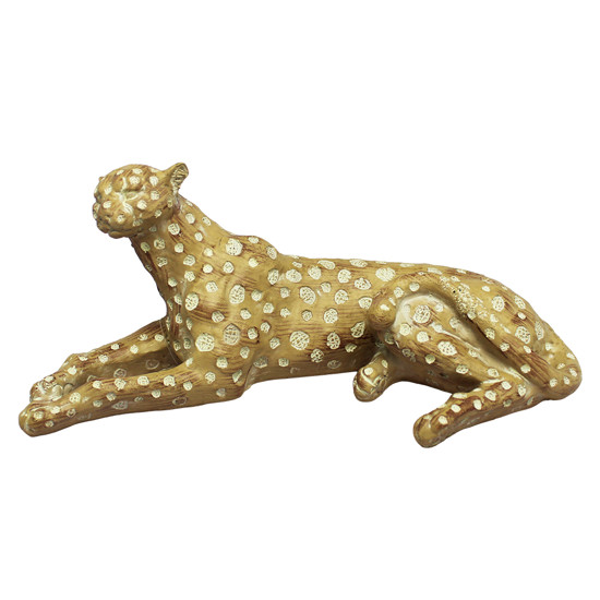 Imagem PANTERA DECORATIVA DE RESINA CARAMELO 9,5X26X13CM - ENTRECASA
