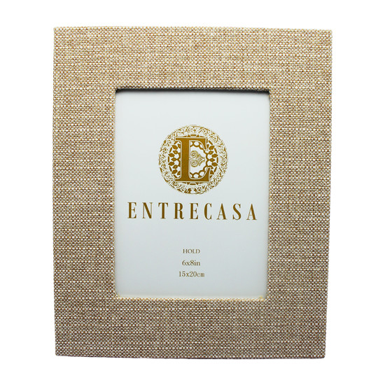 Imagem PORTA RETRATO RETANGULAR DECORATIVO DE MDF BEGE 15X20CM - ENTRECASA