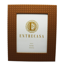 Imagem de PORTA RETRATO RETANGULAR DECORATIVO DE MDF MARROM 20X25CM - ENTRECASA - Inverno Verao Comercio De Modas E Decoracao Eireli