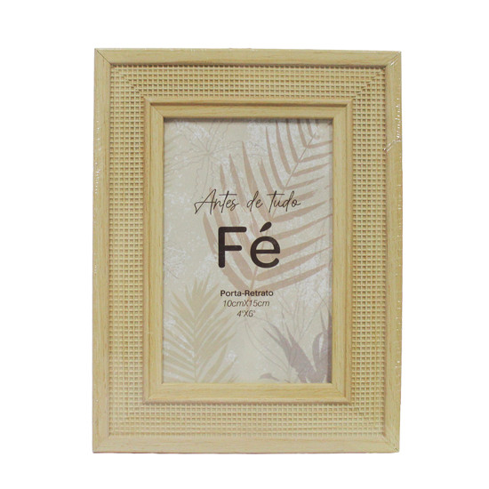 Imagem PORTA-RETRATO DECORATIVO NUDE EM PS E MDF 10X15CM - DCARTE