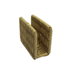 Imagem de PORTA-GUARDANAPO DE FIBRA SINTÉTICA BEGE 9X12X5CM - ENTRECASA - Inverno Verao Comercio De Modas E Decoracao Eireli