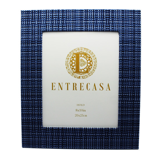 Imagem PORTA RETRATO RETANGULAR DECORATIVO DE MDF AZUL 20X25CM - ENTRECASA