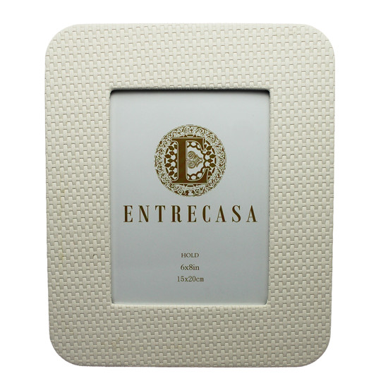 Imagem PORTA-RETRATO DECORATIVO BRANCO DE MDF 15X20CM - ENTRECASA