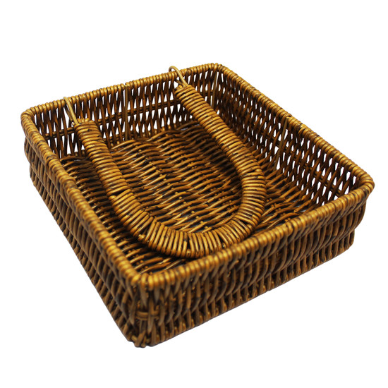 Imagem PORTA-GUARDANAPO QUADRADO DE FIBRA SINTÉTICA 6X18X18CM - ENTRECASA