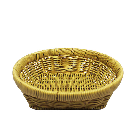 Imagem CESTO REDONDO DECORATIVO DE FIBRA SINTÉTICA 6X22CM - ENTRECASA