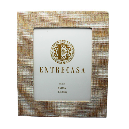 Imagem PORTA RETRATO RETANGULAR DECORATIVO DE MDF BEGE 20X25CM - ENTRECASA