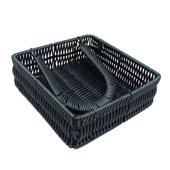 Imagem PORTA-GUARDANAPO QUADRADO DE FIBRA SINTÉTICA AZUL ESCURO 6X18X18CM - ENTRECASA