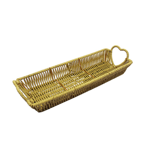 Imagem BANDEJA RETANGULAR DECORATIVA STRAW FENDI 7X33,5X12CM - ENTRECASA