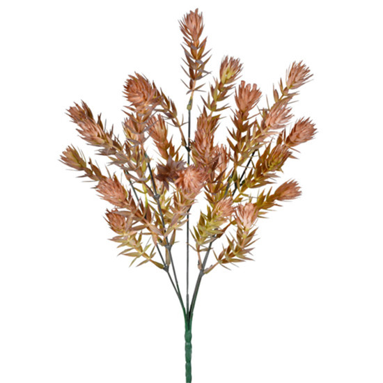 Imagem BUQUÊ DECORATIVO DE GRAMA AMARELO OUTONO DE PLÁSTICO MOLDÁVEL 32X12X12CM - GRILLO