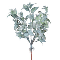 Imagem de BUQUÊ DECORATIVO DE FOLHAS VERDES CLARO DE PLÁSTICO MOLDÁVEL 34X17CM - GRILLO - Grillo Ltda