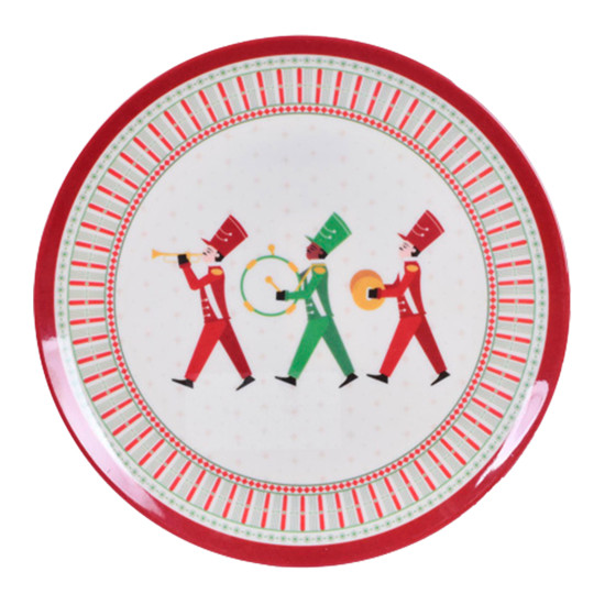 Imagem PRATO RASO DE MELAMINA PARA SOBREMESA 21CM - GRILLO