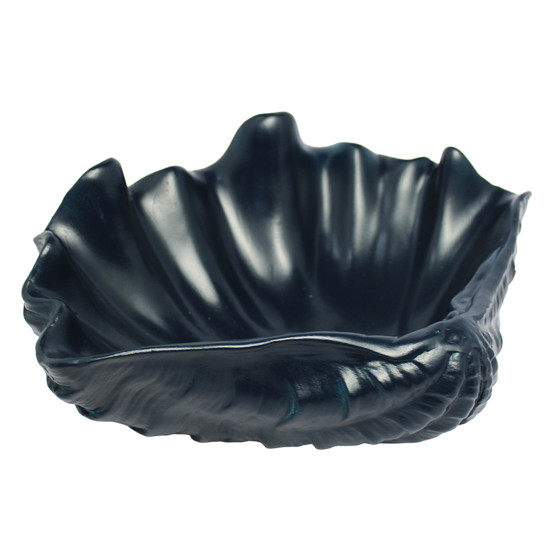 Imagem ENFEITE DE MESA CONCHA AZUL MARINHO DE RESINA 12X33X28CM - ENTRE MARES