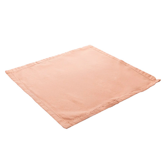 Imagem CONJUNTO 4 GUARDANAPOS MOMENTOS 40CM X 40CM CREME DE ALGODÃO - LYOR