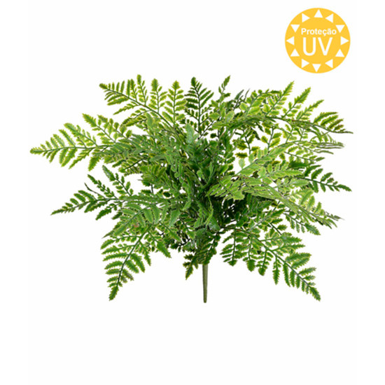 Imagem BUQUÊ DECORATIVO DE SAMAMBAIA VERDE DE PLÁSTICO MOLDÁVEL 45X40CM - GRILLO