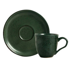 Imagem de XÍCARA COM PIRES 170ML DE CERÂMICA GREENERY 9,5X16,5CM - PORTO BRASIL - Porto Brasil Ceramica Ltda