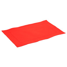 Imagem de LUGAR AMERICANO LÉVIS 30CM X 45CM VERMELHO DE ALGODÃO - LYOR - Coliseu Presentes Ltda