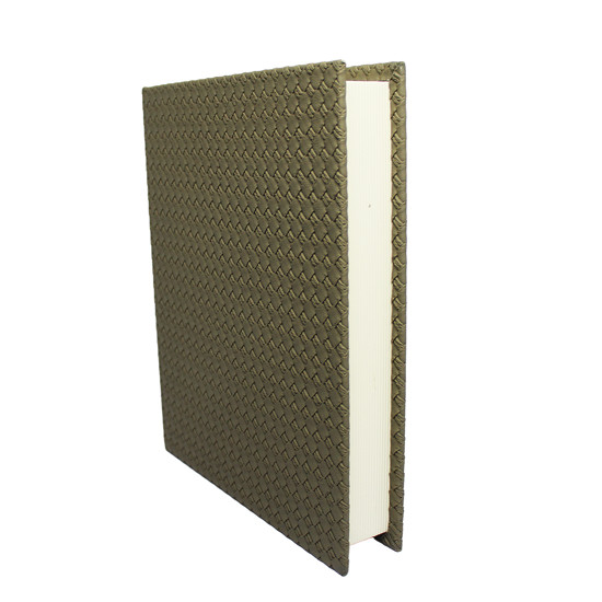 Imagem CAIXA LIVRO DECORATIVA DE MDF TEXTURIZADO CINZA 5X32X27CM - ENTRECASA