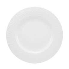 Imagem de PRATO ÁRTICO RASO BRANCO DE PORCELANA 3X27X27CM - SCHMIDT - Schmidt Industria Comercio Importacao E Exportacao Ltda