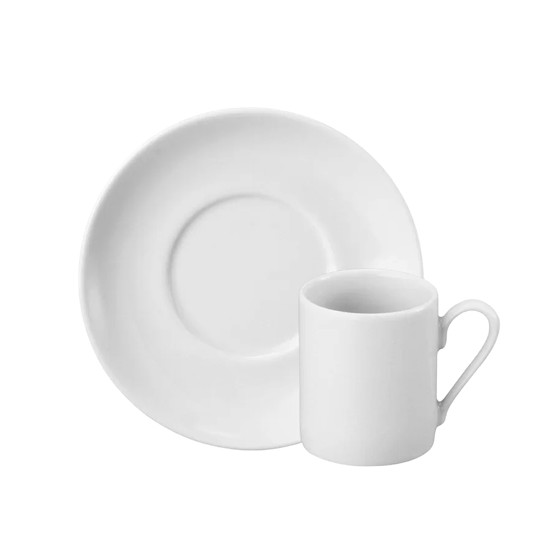 Imagem XÍCARA BRASÍLIA 60ML BRANCA DE PORCELANA 7,5X15X15CM - SCHMIDT