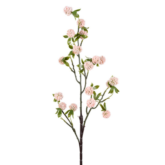 Imagem HASTE DECORATIVA DE BRRRIES SILVESTRES FLOCADAS ROSA DE PLÁSTICO MOLDÁVEL - GRILLO