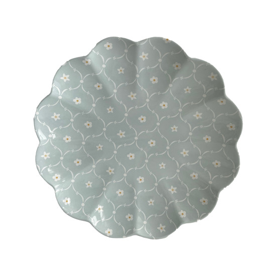 Imagem PRATO RASO DE MELAMINA CELESTE 2,5X27X27CM - TUUT