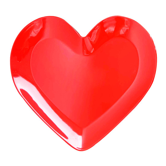 Imagem BOWL CORAÇÃO VERMELHO DE MELAMINA 6,5X17,5X14CM - TUUT